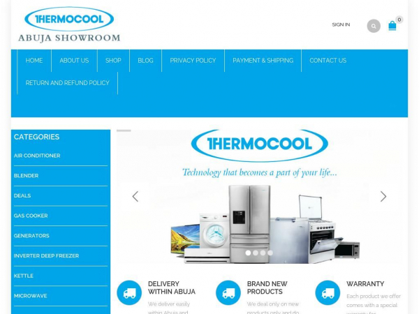 thermocoolshowroomabuja.com